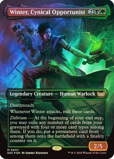 FOIL Winter, Cynical Opportunist ~ Commander: Duskmourn [ NM ] [ Magic MTG ]