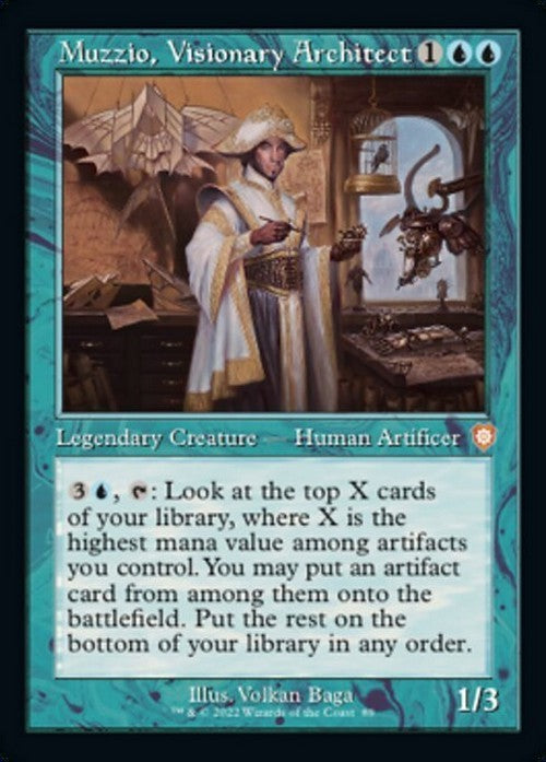 Muzzio, Visionary Architect ~ Commander: The Brothers' War [ NM ] [ Magic MTG ]