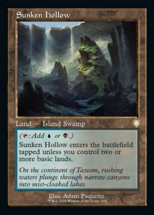 Sunken Hollow ~ Commander: The Brothers' War [ NM ] [ Magic MTG ]