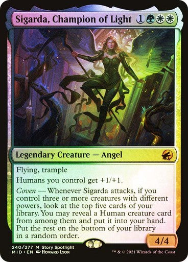 FOIL Sigarda, Champion of Light ~ Midnight Hunt [ NearMint ] [ Magic MTG ]