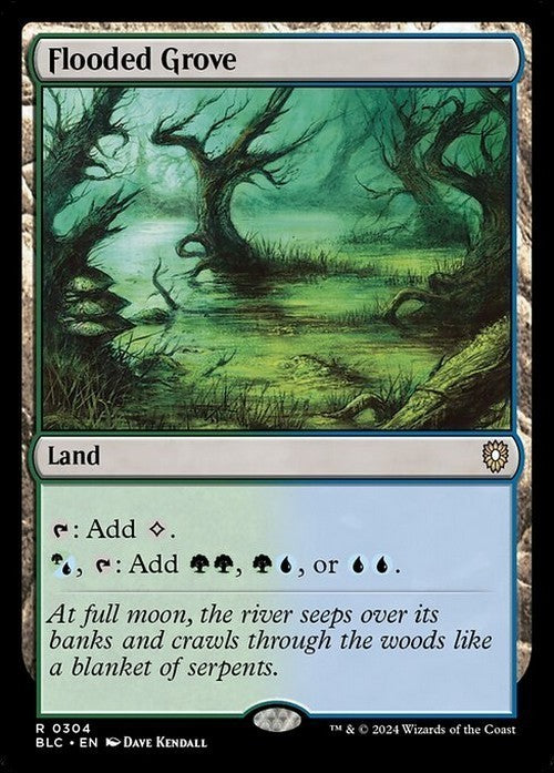 Flooded Grove ~ Commander: Bloomburrow [ NearMint ] [ Magic MTG ]