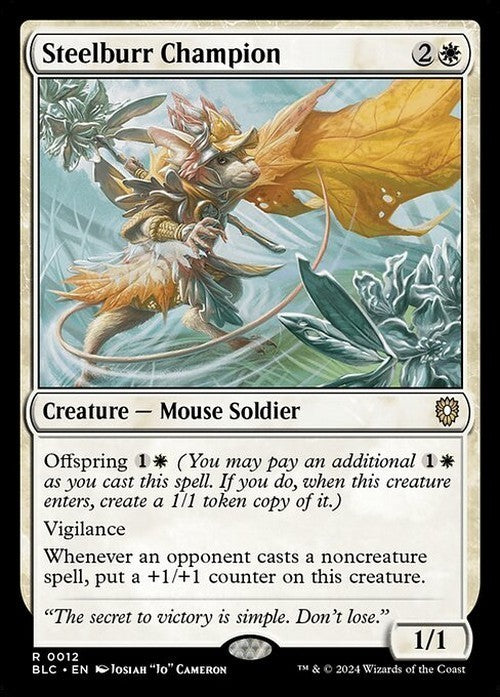 Steelburr Champion ~ Commander: Bloomburrow [ NearMint ] [ Magic MTG ]