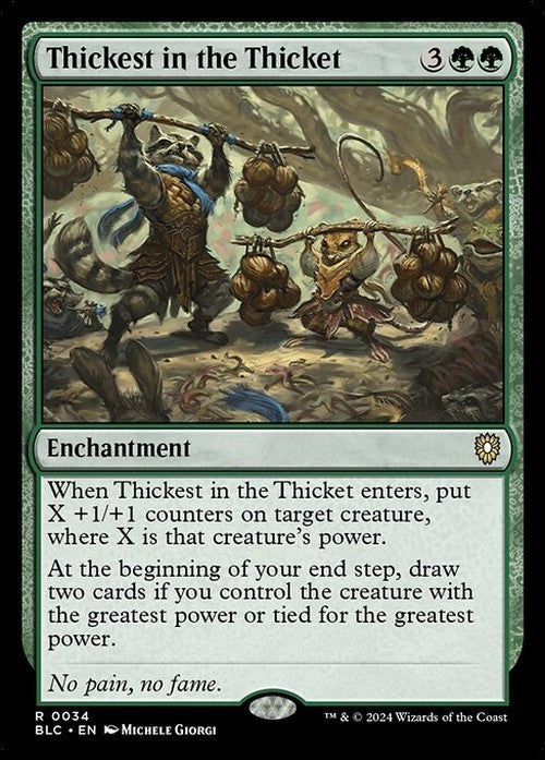 Thickest in the Thicket ~ Commander: Bloomburrow [ NearMint ] [ Magic MTG ]