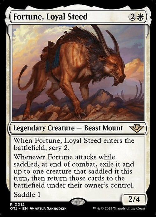 Fortune, Loyal Steed ~ Outlaws of Thunder Junction [ NM ] [ Magic MTG ]