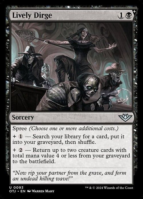 Lively Dirge ~ Outlaws of Thunder Junction [ NM ] [ Magic MTG ]