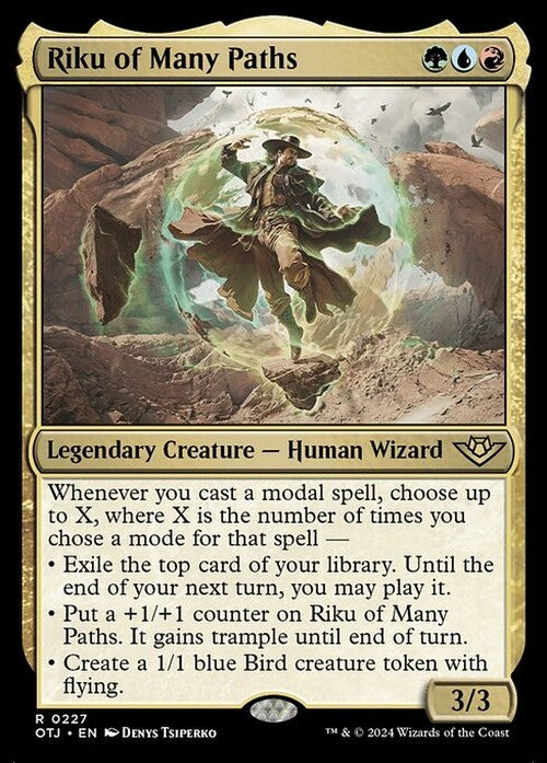 Riku of Many Paths ~ Outlaws of Thunder Junction [ NM ] [ Magic MTG ]