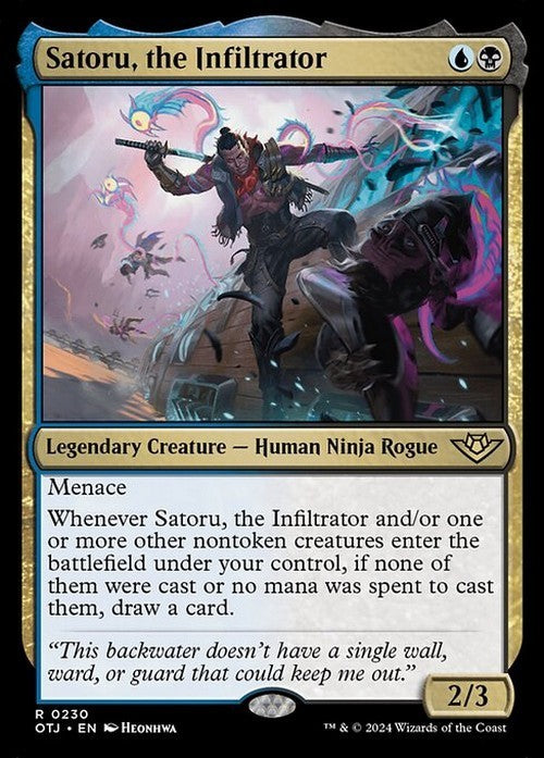 Satoru, the Infiltrator ~ Outlaws of Thunder Junction [ NM ] [ Magic MTG ]