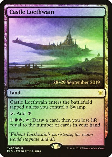 FOIL Castle Locthwain ~ Prerelease Throne of Eldraine [ NearMint ] [ Magic MTG ]