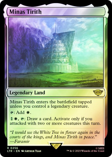 FOIL Minas Tirith ~ The Lord of the Rings [ NM ] [ Magic MTG ]