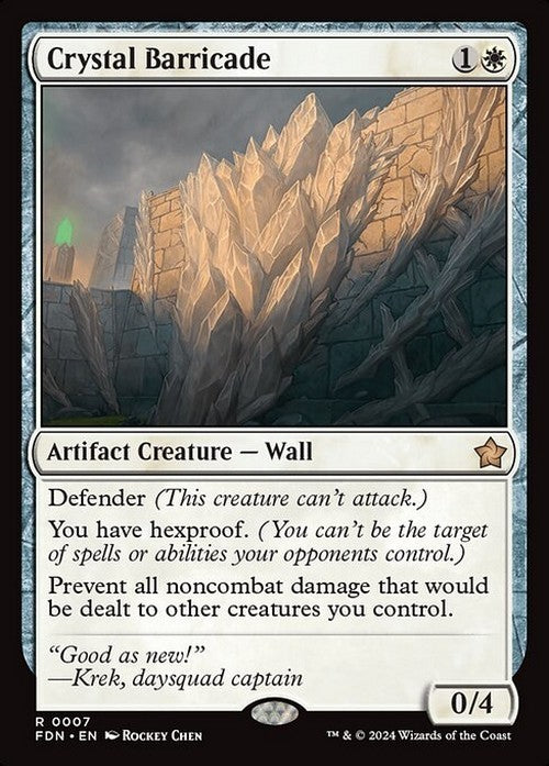 Crystal Barricade ~ Foundations [ NearMint ] [ Magic MTG ]