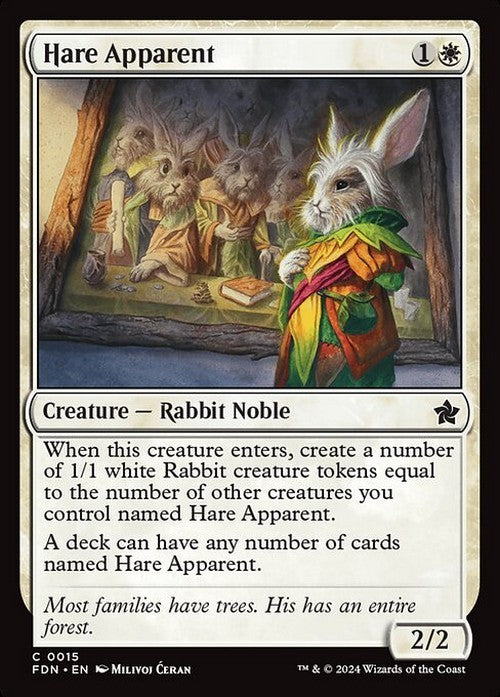Hare Apparent ~ Foundations [ Excellent ] [ Magic MTG ]
