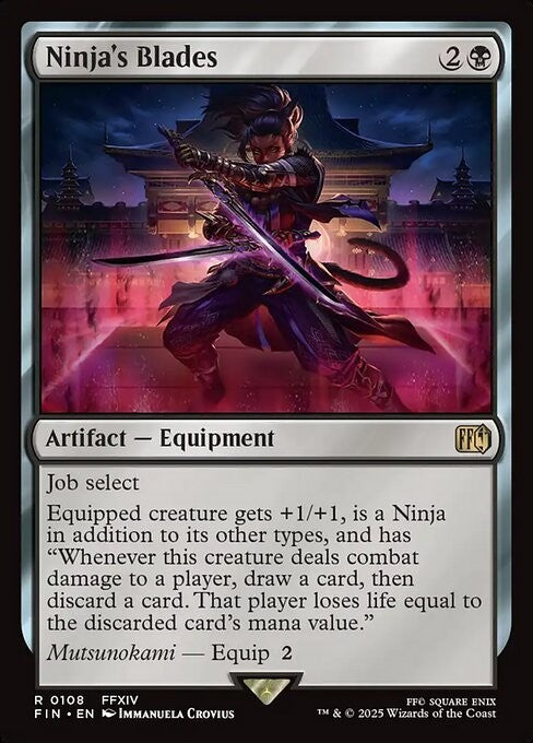 Ninja's Blades ~ Final Fantasy [ NM ] [ Magic MTG ]
