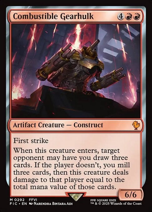 Combustible Gearhulk ~ Commander: Final Fantasy [ NM ] [ Magic MTG ]