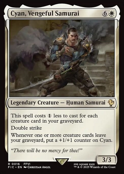 Cyan, Vengeful Samurai ~ Commander: Final Fantasy [ NM ] [ Magic MTG ]
