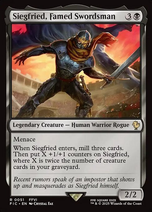 Siegfried, Famed Swordsman ~ Commander: Final Fantasy [ NM ] [ Magic MTG ]