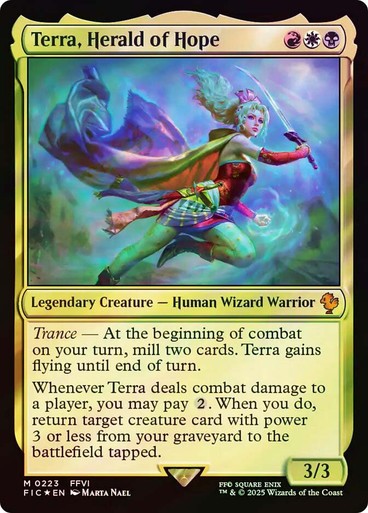 FOIL Terra, Herald of Hope ~ Commander: Final Fantasy [ NM ] [ Magic MTG ]
