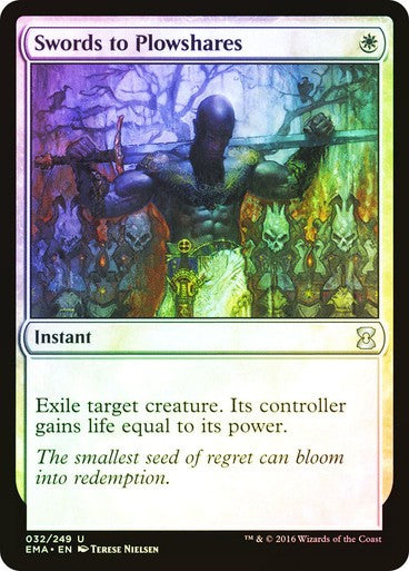 FOIL Swords to Plowshares ~ Eternal Masters [ NearMint ] [ Magic MTG ]