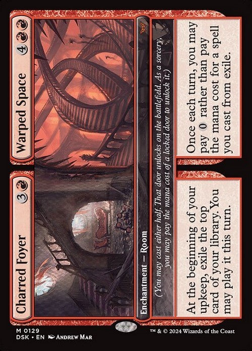 Charred Foyer / Warped Space ~ Duskmourn [ NearMint ] [ Magic MTG ]