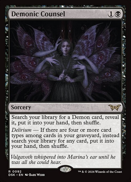 Demonic Counsel ~ Duskmourn [ NearMint ] [ Magic MTG ]
