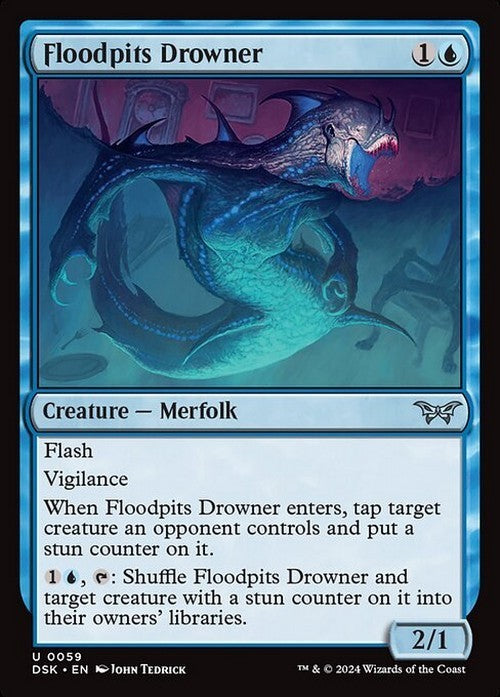 Floodpits Drowner ~ Duskmourn [ NearMint ] [ Magic MTG ]