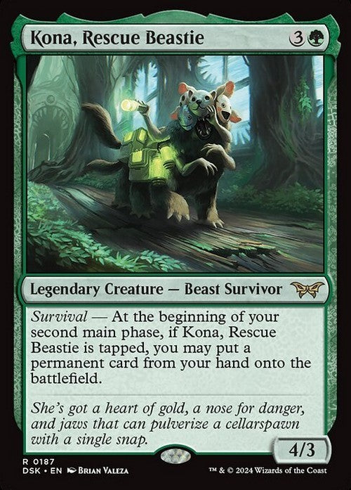 Kona, Rescue Beastie ~ Duskmourn [ NearMint ] [ Magic MTG ]