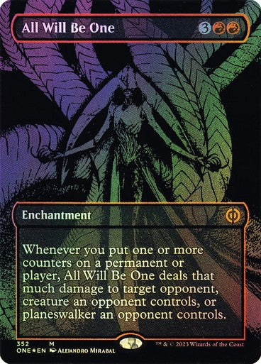 FOIL OIL SLICK All Will Be One ~ Phyrexia: All Will Be One [ Magic MTG ]