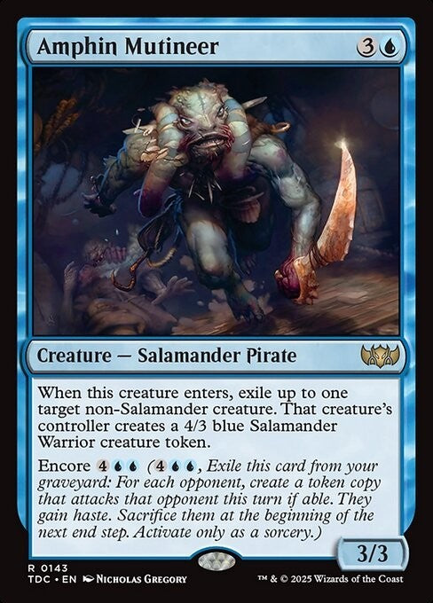 Amphin Mutineer ~ Commander: Tarkir: Dragonstorm [ NM ] [ Magic MTG ]