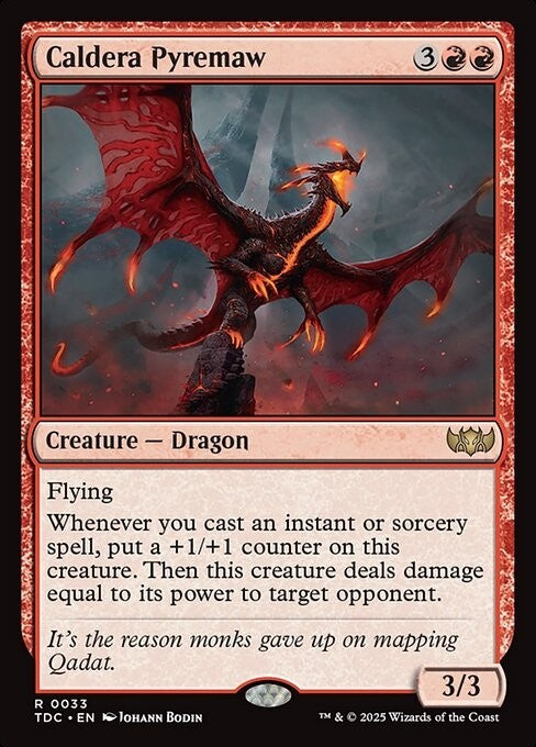 Caldera Pyremaw ~ Commander: Tarkir: Dragonstorm [ NM ] [ Magic MTG ]