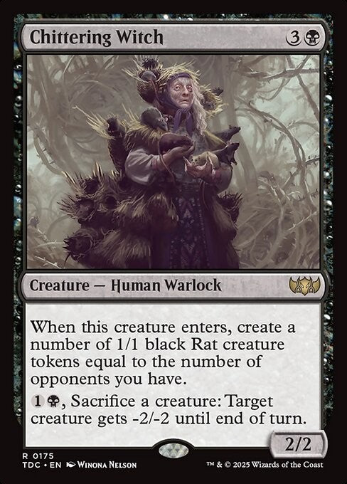 Chittering Witch ~ Commander: Tarkir: Dragonstorm [ NM ] [ Magic MTG ]