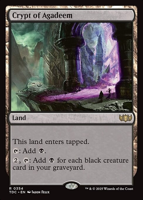 Crypt of Agadeem ~ Commander: Tarkir: Dragonstorm [ NM ] [ Magic MTG ]