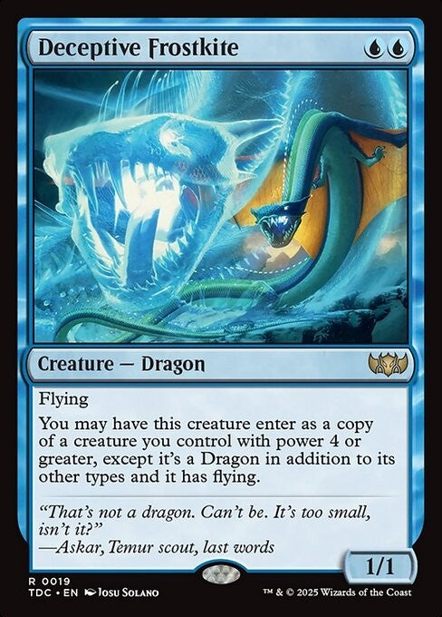 Deceptive Frostkite ~ Commander: Tarkir: Dragonstorm [ NM ] [ Magic MTG ]