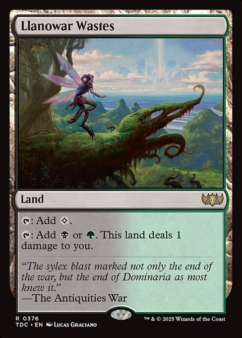 Llanowar Wastes ~ Commander: Tarkir: Dragonstorm [ NM ] [ Magic MTG ]