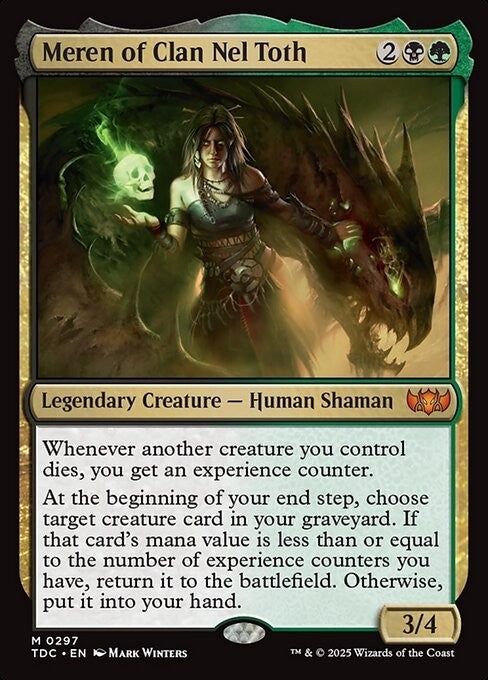 Meren of Clan Nel Toth ~ Commander: Tarkir: Dragonstorm [ NM ] [ Magic MTG ]