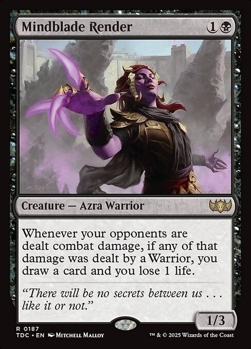 Mindblade Render ~ Commander: Tarkir: Dragonstorm [ NM ] [ Magic MTG ]