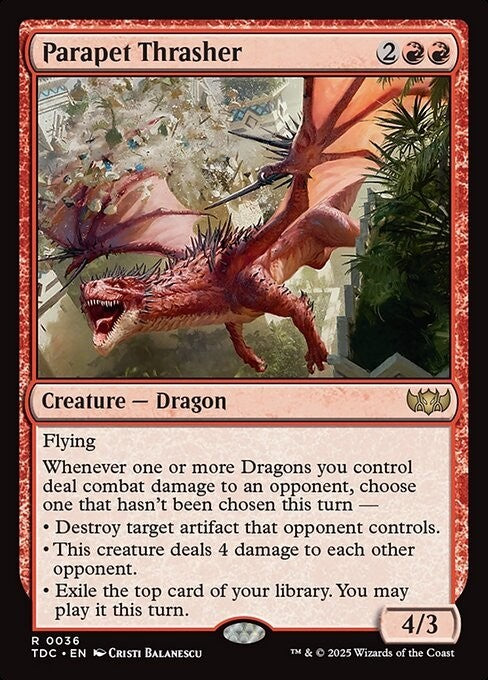 Parapet Thrasher ~ Commander: Tarkir: Dragonstorm [ NM ] [ Magic MTG ]