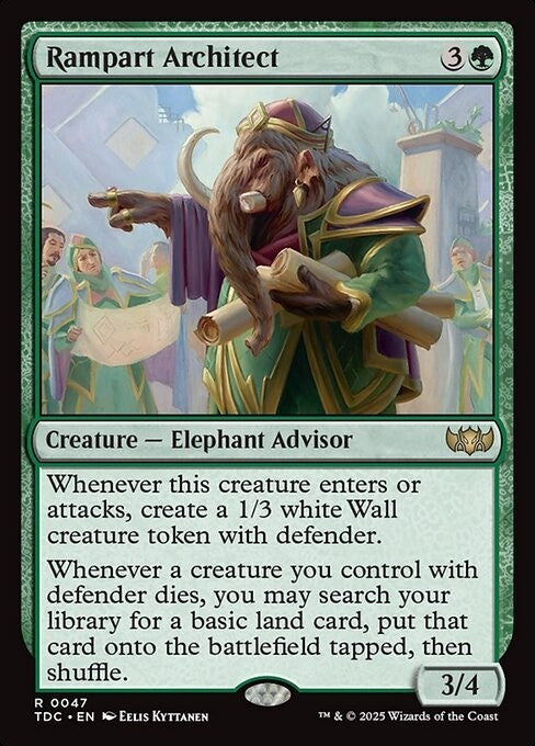 Rampart Architect ~ Commander: Tarkir: Dragonstorm [ NM ] [ Magic MTG ]