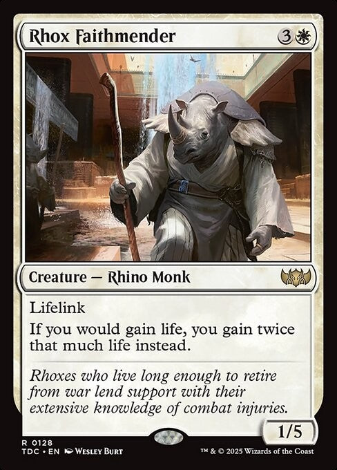 Rhox Faithmender ~ Commander: Tarkir: Dragonstorm [ NM ] [ Magic MTG ]