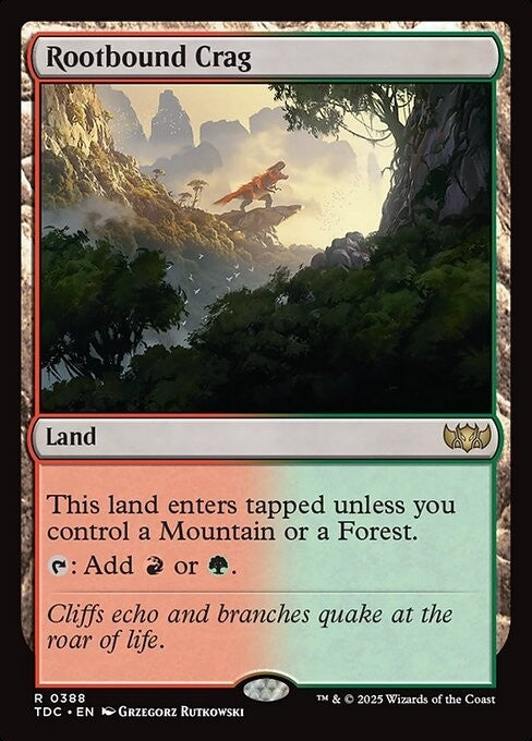 Rootbound Crag ~ Commander: Tarkir: Dragonstorm [ NM ] [ Magic MTG ]