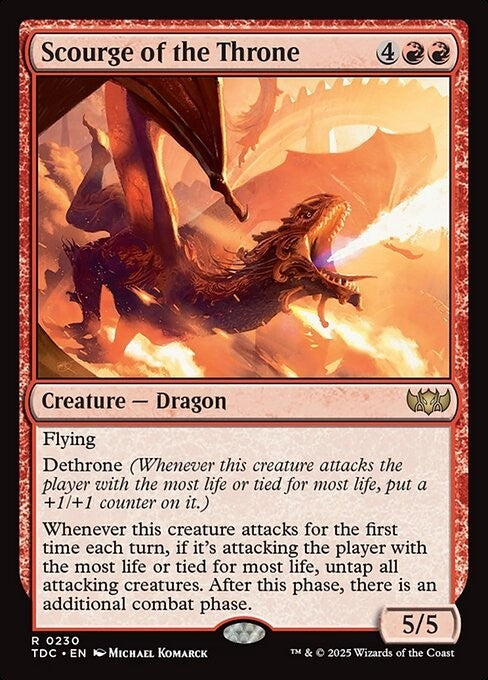 Scourge of the Throne ~ Commander: Tarkir: Dragonstorm [ NM ] [ Magic MTG ]