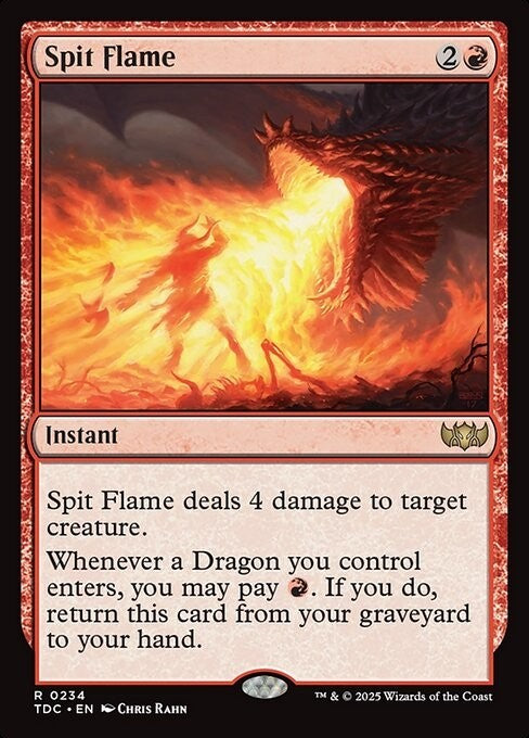 Spit Flame ~ Commander: Tarkir: Dragonstorm [ NM ] [ Magic MTG ]