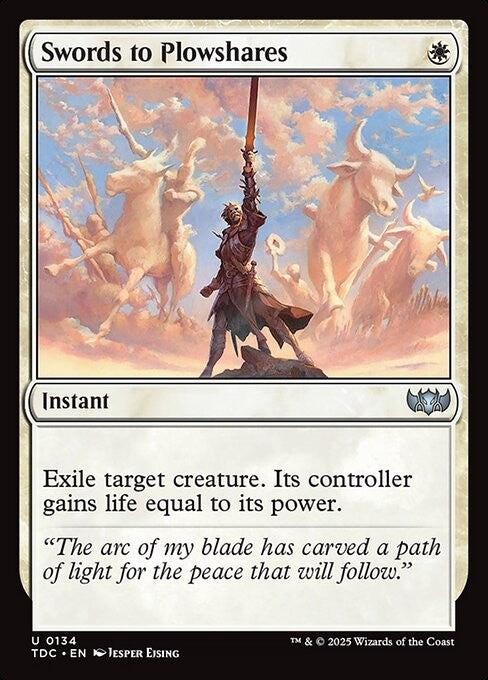 Swords to Plowshares ~ Commander: Tarkir: Dragonstorm [ NM ] [ Magic MTG ]