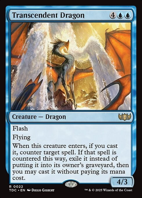 Transcendent Dragon ~ Commander: Tarkir: Dragonstorm [ NM ] [ Magic MTG ]