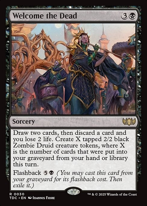 Welcome the Dead ~ Commander: Tarkir: Dragonstorm [ NM ] [ Magic MTG ]