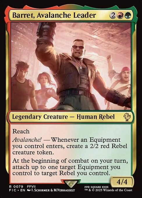 Barret, Avalanche Leader ~ Commander: Final Fantasy [ NM ] [ Magic MTG ]
