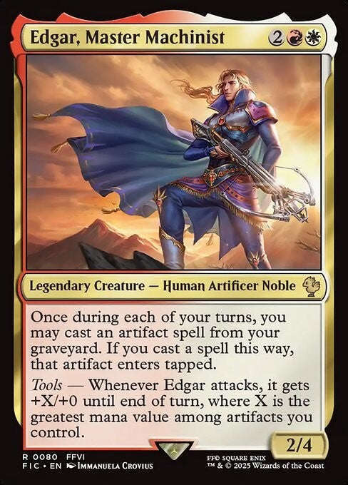 Edgar, Master Machinist ~ Commander: Final Fantasy [ NM ] [ Magic MTG ]