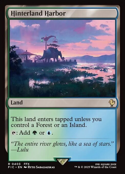 Hinterland Harbor ~ Commander: Final Fantasy [ NM ] [ Magic MTG ]