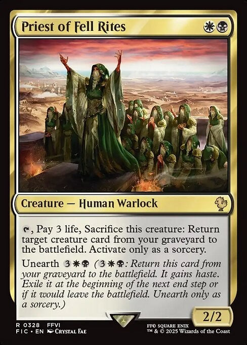 Priest of Fell Rites ~ Commander: Final Fantasy [ NM ] [ Magic MTG ]