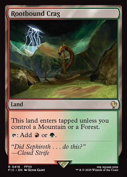 Rootbound Crag ~ Commander: Final Fantasy [ NM ] [ Magic MTG ]