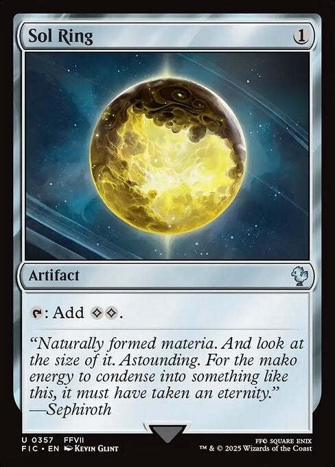 Sol Ring #357 ~ Commander: Final Fantasy [ NM ] [ Magic MTG ]