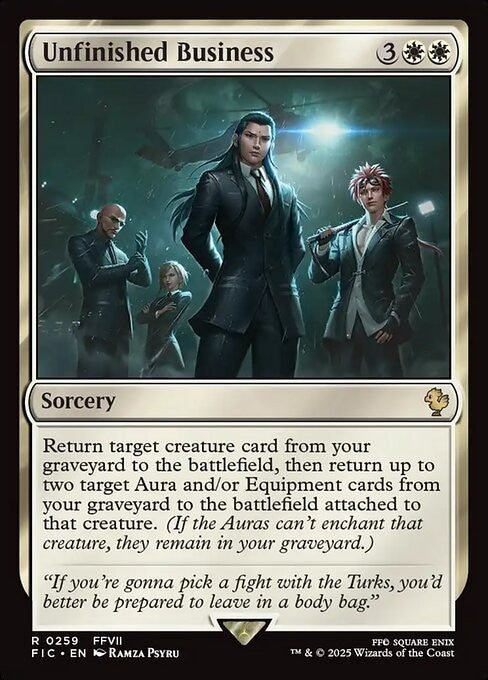 Unfinished Business ~ Commander: Final Fantasy [ NM ] [ Magic MTG ]